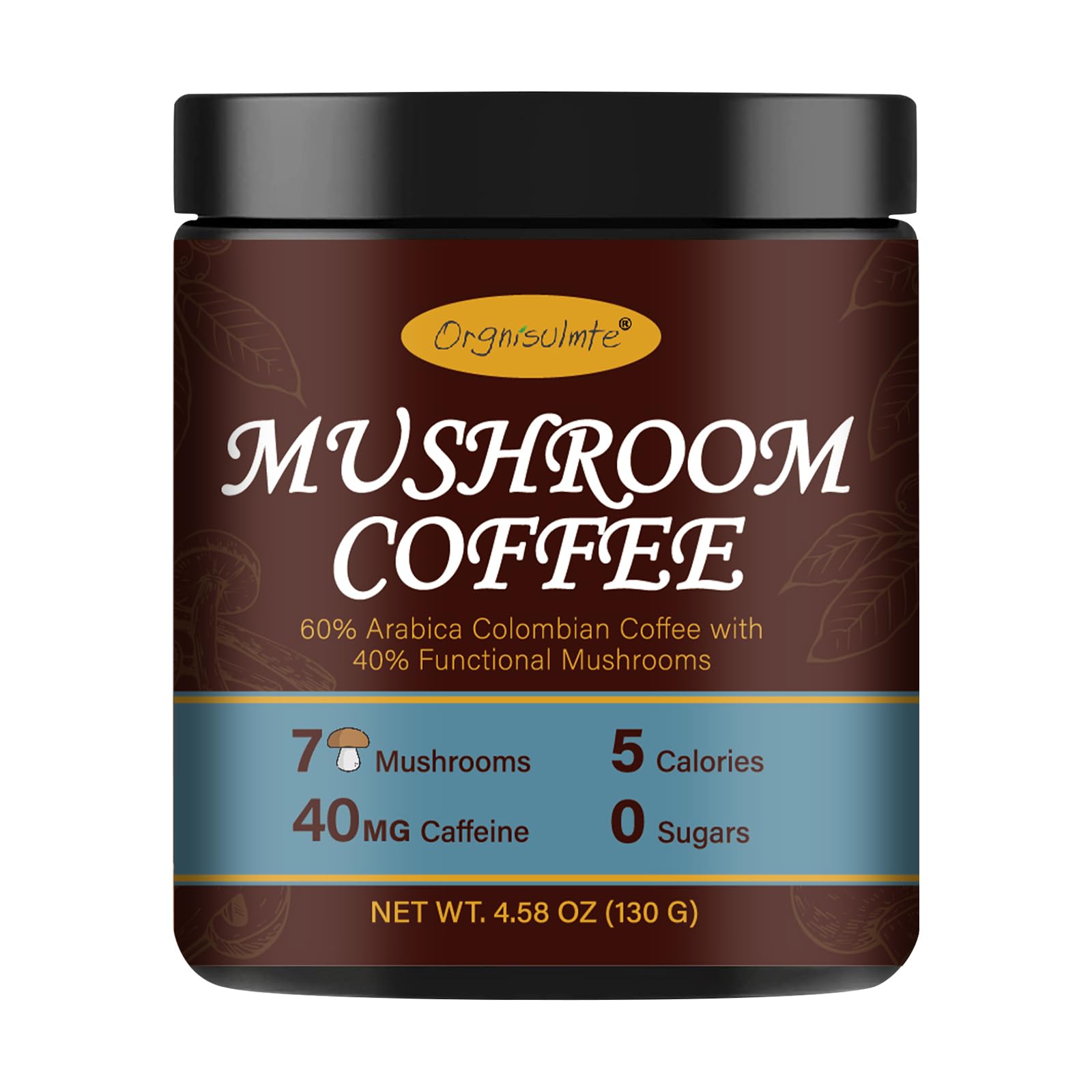 Amazon.com : Orgnisulmte Premium Mushroom Coffee 4.58 Oz, Fresh